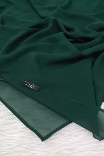 Ana light weight breathable soft georgette bottle green hijab
