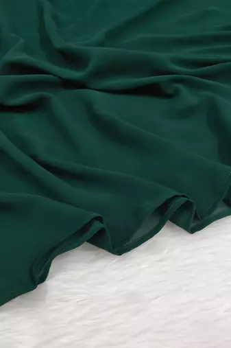 Ana light weight breathable soft georgette bottle green hijab