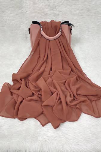 Ana light weight breathable soft georgette brick rose hijab
