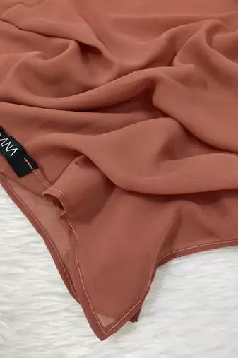 Ana light weight breathable soft georgette brick rose hijab