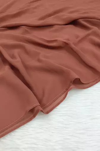 Ana light weight breathable soft georgette brick rose hijab