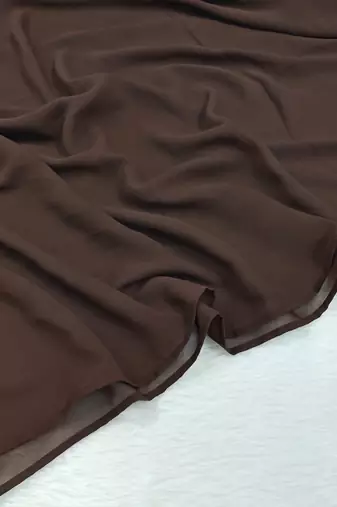 Ana light weight breathable soft georgette chocolate brown hijab