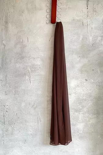 Ana light weight breathable soft georgette chocolate brown hijab
