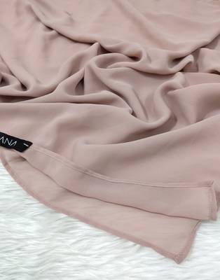 Ana light weight breathable soft georgette dusty pink hijab 2