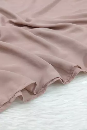 Ana light weight breathable soft georgette dusty pink hijab