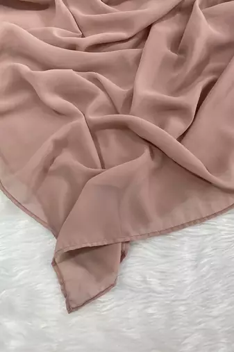 Ana light weight breathable soft georgette dusty pink hijab