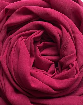 Ana light weight breathable soft georgette fuchsia pink hijab 5