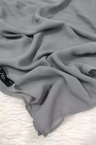 Ana light weight breathable soft georgette grey hijab