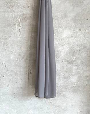 Ana light weight breathable soft georgette grey hijab 4