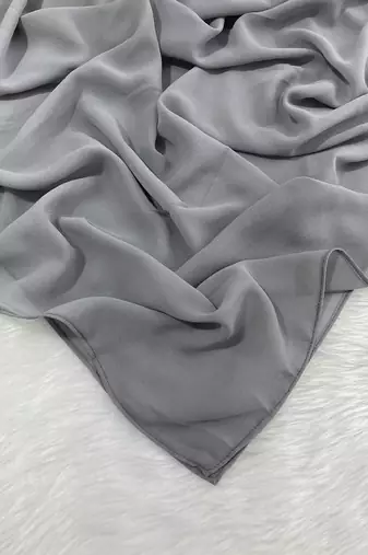 Ana light weight breathable soft georgette grey hijab