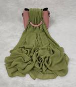 Ana light weight breathable soft georgette green hijab