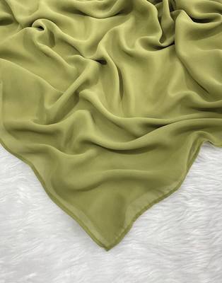 Ana light weight breathable soft georgette green hijab 4