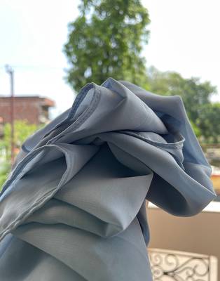 Ana light weight breathable soft georgette ice blue hijab 1