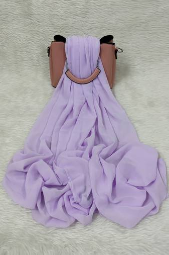 Ana light weight breathable soft georgette lavender hijab