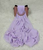 Ana light weight breathable soft georgette lavender hijab