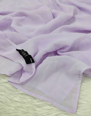 Ana light weight breathable soft georgette lavender hijab 2