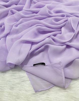 Ana light weight breathable soft georgette lavender hijab 5