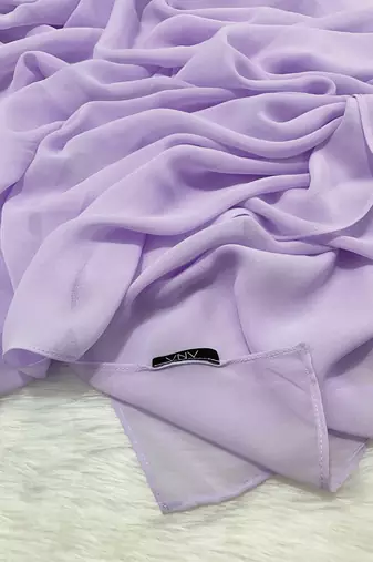 Ana light weight breathable soft georgette lavender hijab