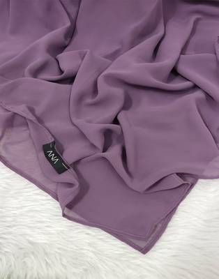 Ana light weight breathable soft georgette lilac hijab 3