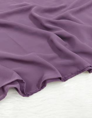 Ana light weight breathable soft georgette lilac hijab 4