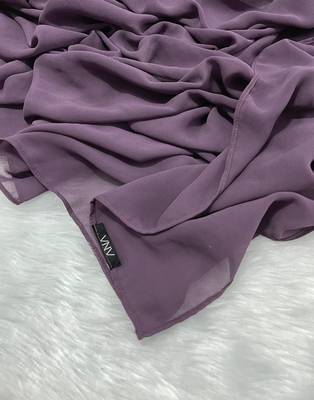 Ana light weight breathable soft georgette lilac hijab 5