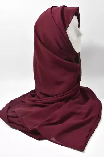 Ana light weight breathable soft georgette maroon hijab