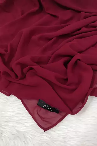 Ana light weight breathable soft georgette maroon hijab