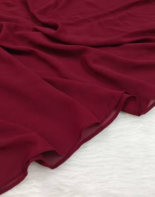 Ana light weight breathable soft georgette maroon hijab 4