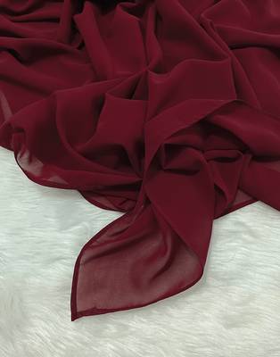 Ana light weight breathable soft georgette maroon hijab 5