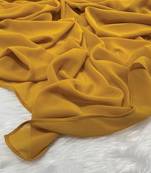 Ana light weight breathable soft georgette mustard hijab