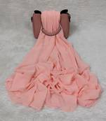 Ana light weight breathable soft georgette neon orange hijab