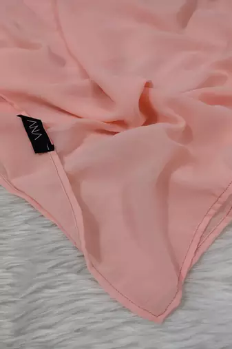 Ana light weight breathable soft georgette neon orange hijab
