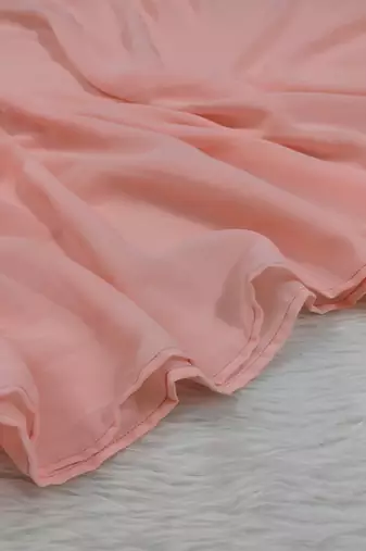 Ana light weight breathable soft georgette neon orange hijab