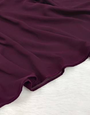 Ana light weight breathable soft georgette raisin purple hijab 3