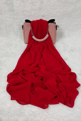 Ana light weight breathable soft georgette red hijab