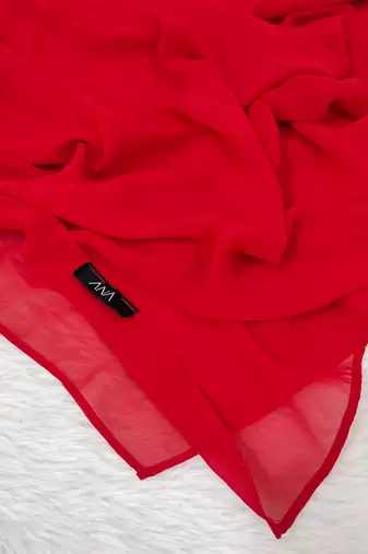 Ana light weight breathable soft georgette red hijab