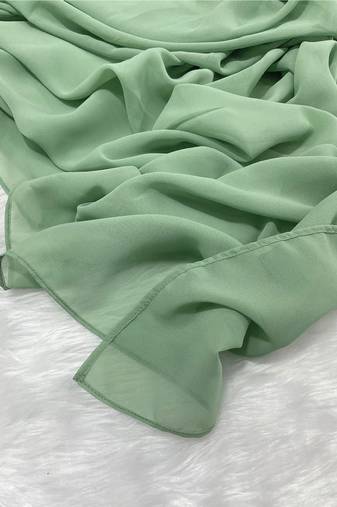 Ana light weight breathable soft georgette sage green hijab