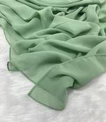 Ana light weight breathable soft georgette sage green hijab