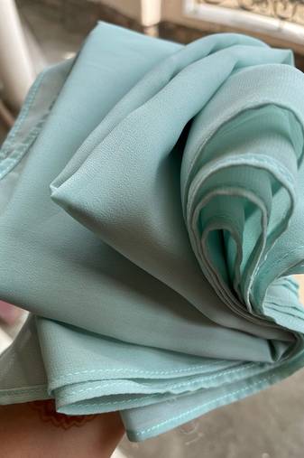 Ana light weight breathable soft georgette sky blue hijab