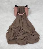 Ana light weight breathable soft georgette taupe hijab