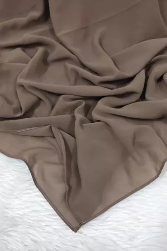 Ana light weight breathable soft georgette taupe hijab