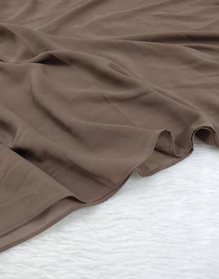 Ana light weight breathable soft georgette taupe hijab 3
