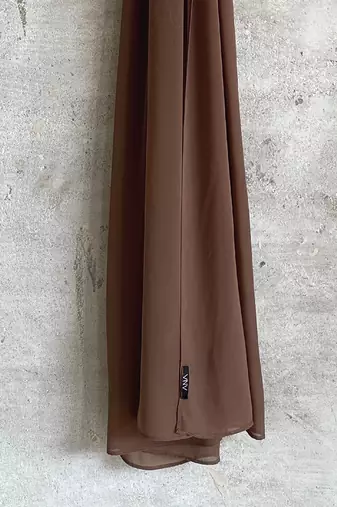 Ana light weight breathable soft georgette taupe hijab