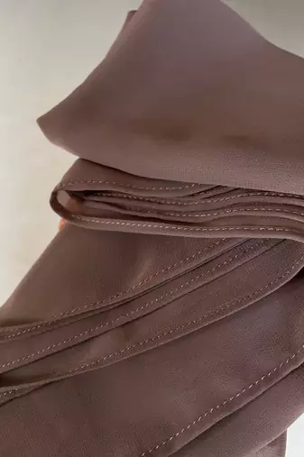 Ana light weight breathable soft georgette taupe hijab