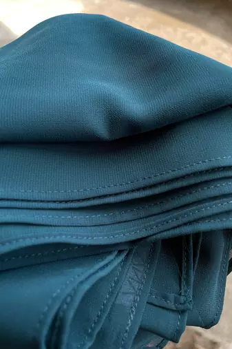 Ana light weight breathable soft georgette teal blue hijab