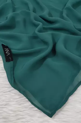 Ana light weight breathable soft georgette turkish blue hijab
