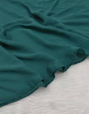 Ana light weight breathable soft georgette turkish blue hijab 3