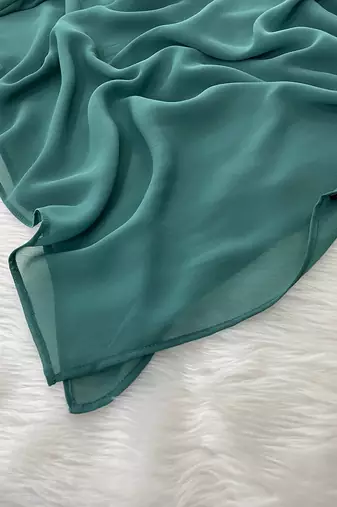 Ana light weight breathable soft georgette turkish blue hijab