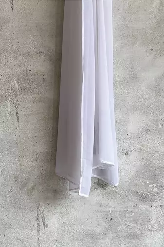 Ana light weight breathable soft georgette white hijab