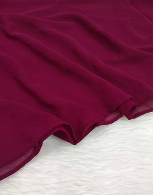 Ana light weight breathable soft georgette burgundy hijab 3